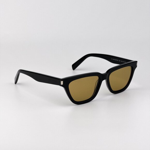 Saint Laurent SL462 SULPICE 009 Cat Eye Sunglasses – Black Frame Yellow Lenses main image 11